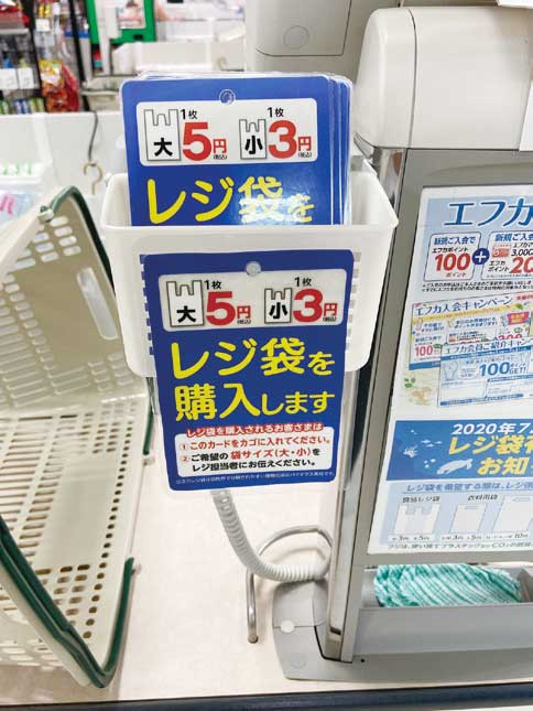 レジぶくろの有料化