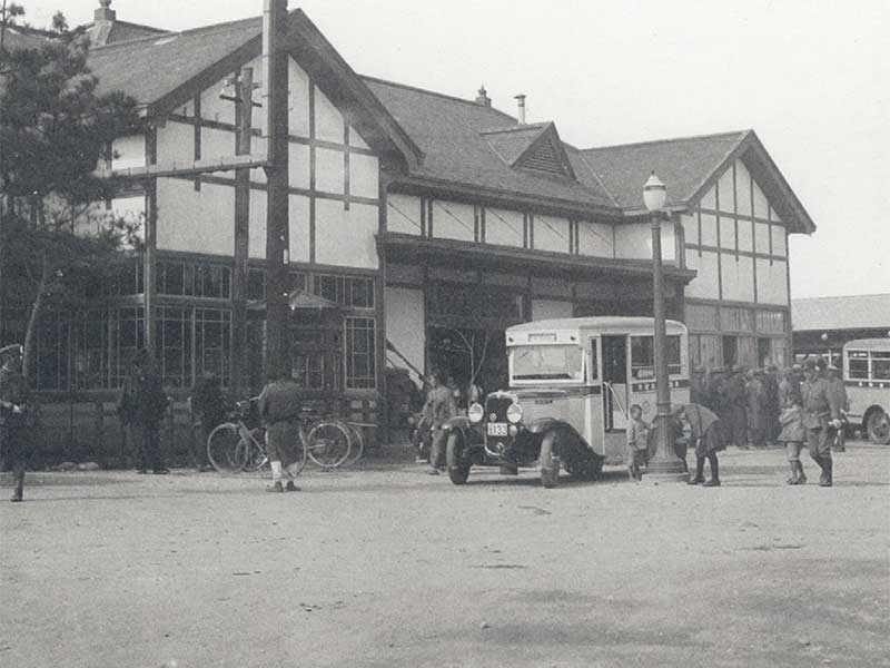 80年ほど前の駅の様子