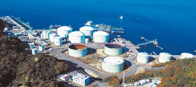 ガスの地下備蓄基地