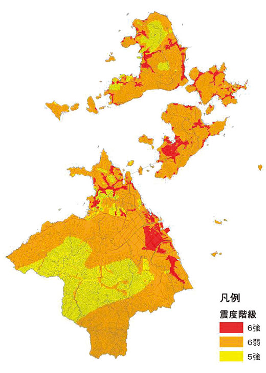 防災マップ（地震）