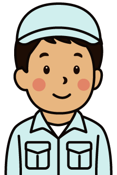 しゅう集作業をする人
